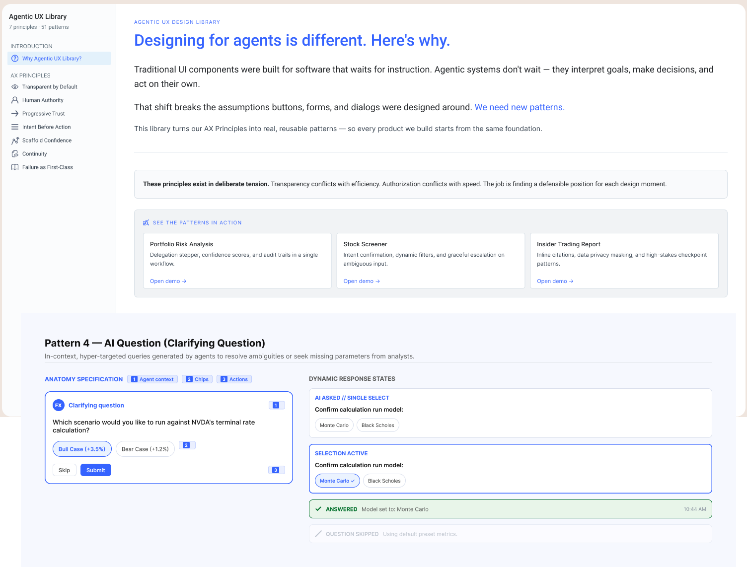 Agentic UX Principles