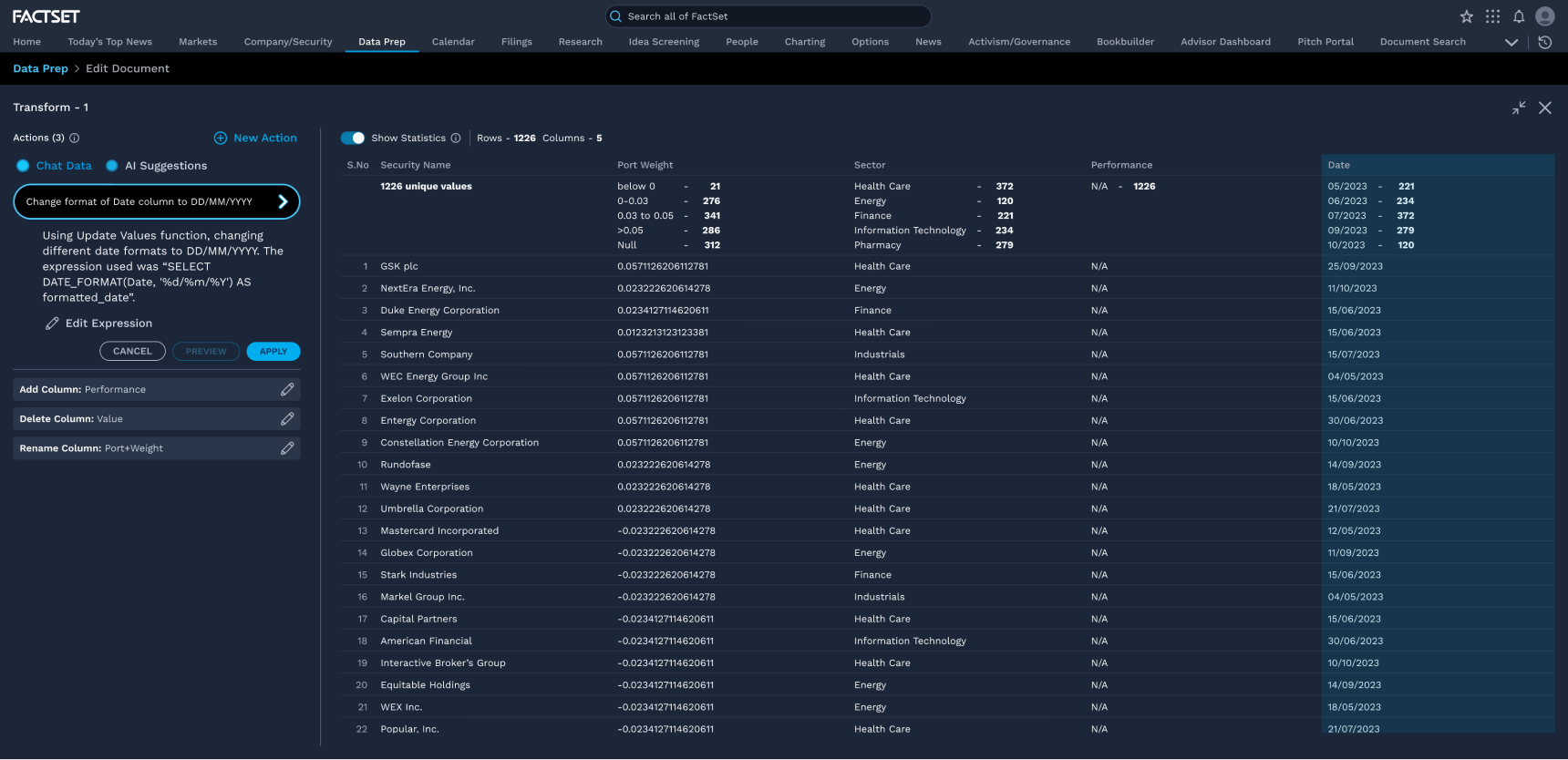 GEN AI — Chat with data