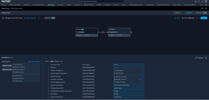 Prototype — right panel redesign